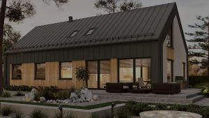 dom modulowy, nowoczesne i funkcjonalne budownictwo, stylowy ogrod