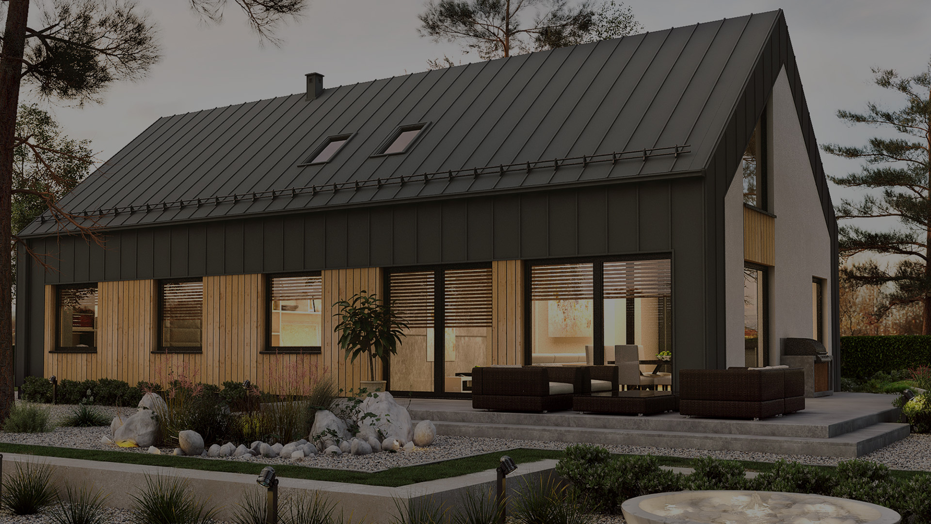 dom modulowy, nowoczesne i funkcjonalne budownictwo, stylowy ogrod