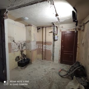 piwnica przed remontem, stan surowy